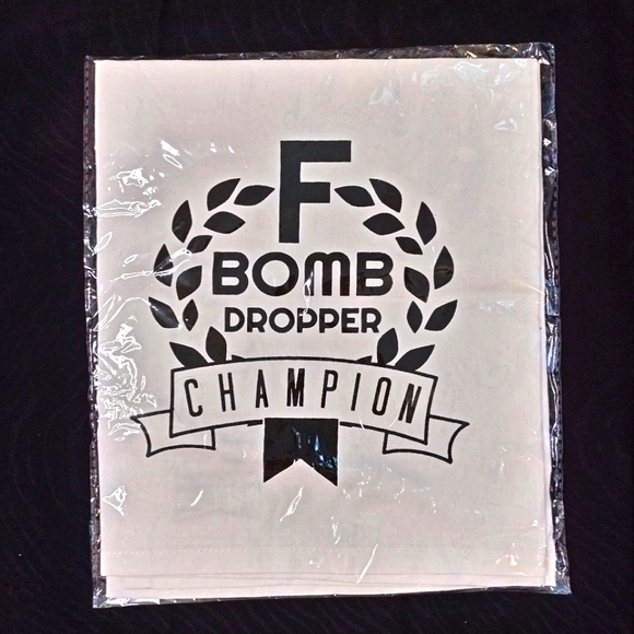 Naughty Kitchen Towel "F Bomb Dropper Champion" - Picture 1 of 3